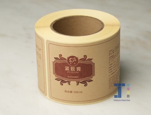 गुणवत्ता  OEM Personalised Kraft Paper Sticker Label With Matte Lamination फैक्टरी