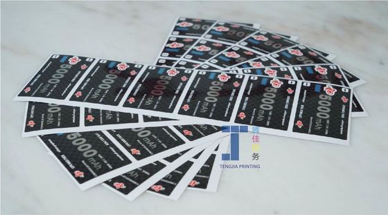 पीई वायर कोडिंग वाटर रिटार्डेंट के लिए डिजिटल प्रिंटिंग इलेक्ट्रॉनिक उत्पाद स्टिकर